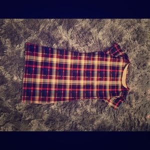 Custom plaid dress